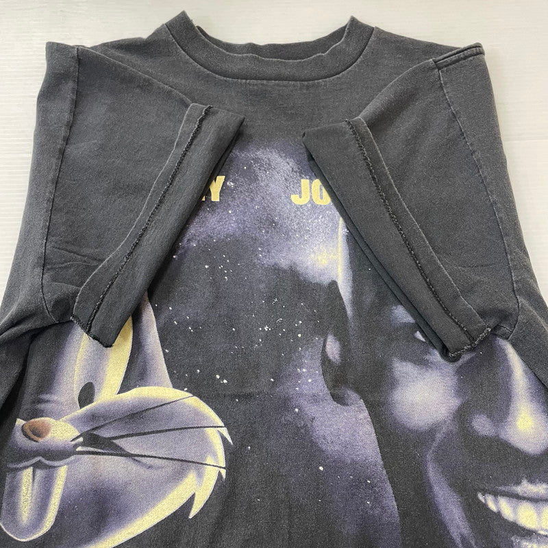 【中古品】【メンズ】 LOONEY TUNES ルーニー・テューンズ 90's SPACE JAM JORDAN × BUGS BUNNY T-SHIRT 90年代 スペース ジャム ジョーダン × バッグス バニー Tシャツ 半袖 トップス 145-250717-yo-15-fuz サイズ：L カラー：ブラック 万代Net店