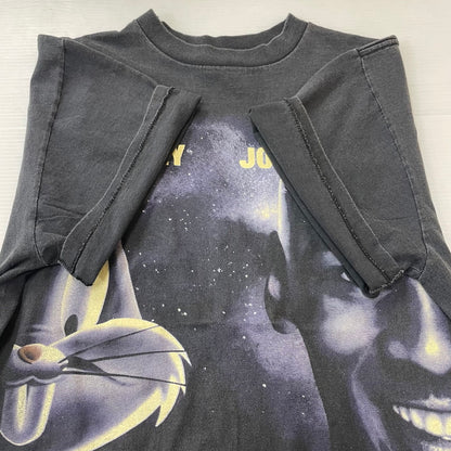 【中古品】【メンズ】 LOONEY TUNES ルーニー・テューンズ 90's SPACE JAM JORDAN × BUGS BUNNY T-SHIRT 90年代 スペース ジャム ジョーダン × バッグス バニー Tシャツ 半袖 トップス 145-250717-yo-15-fuz サイズ：L カラー：ブラック 万代Net店