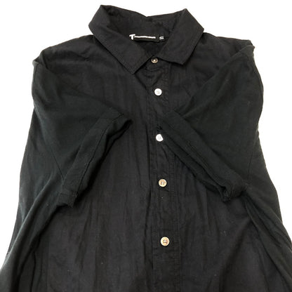 【中古品】【メンズ】 Alexander Wang アレキサンダーワン COTTON BUTTON S/S SHIRT コットン ボタン ショートスリーブ シャツ 半袖 トップス 141-250721-yo-03-tei サイズ：XS カラー：ブラック 万代Net店