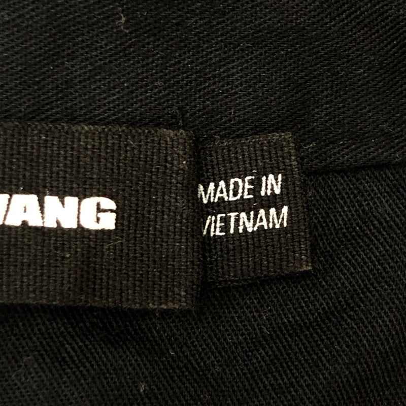 【中古品】【メンズ】 Alexander Wang アレキサンダーワン COTTON BUTTON S/S SHIRT コットン ボタン ショートスリーブ シャツ 半袖 トップス 141-250721-yo-03-tei サイズ：XS カラー：ブラック 万代Net店