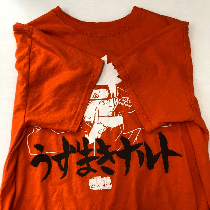 【中古品】【メンズ】 UNKNOWN NARUTO SHIPPUDEN 20TH S/S T-SHIRT ナルト 疾風伝 20周年 ショートスリーブ Tシャツ 半袖 トップス 145-250721-yo-25-tei サイズ：M カラー：オレンジ 万代Net店