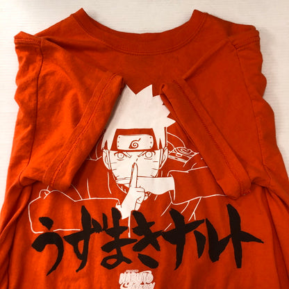 【中古品】【メンズ】 UNKNOWN NARUTO SHIPPUDEN 20TH S/S T-SHIRT ナルト 疾風伝 20周年 ショートスリーブ Tシャツ 半袖 トップス 145-250721-yo-25-tei サイズ：M カラー：オレンジ 万代Net店