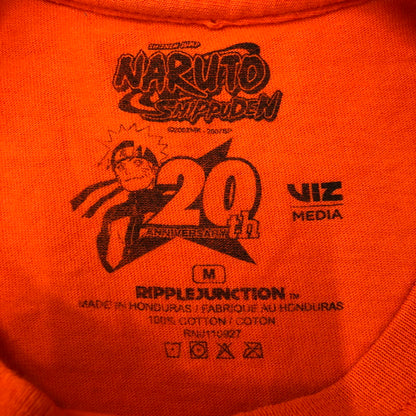 【中古品】【メンズ】 UNKNOWN NARUTO SHIPPUDEN 20TH S/S T-SHIRT ナルト 疾風伝 20周年 ショートスリーブ Tシャツ 半袖 トップス 145-250721-yo-25-tei サイズ：M カラー：オレンジ 万代Net店