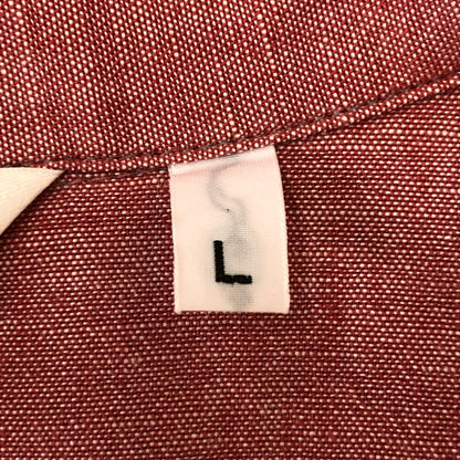 【中古品】【メンズ】 A BATHING APE アベイシングエイプ BACK LOGO WESTERN SHIRT バック ロゴ ウエスタン シャツ 長袖 トップス 142-250721-yo-07-tei サイズ：L カラー：レッド 万代Net店