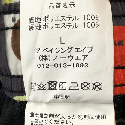 【中古品】【メンズ】 A BATHING APE アベイシングエイプ MULTI LABEL BEACH SHORTS 001SPI8010005M マルチ ラベル ビーチショーツ ショートパンツ ボトムスナイロンショートパンツ 153-250721-yo-30-tei サイズ：L カラー：マルチカラー 万代Net店