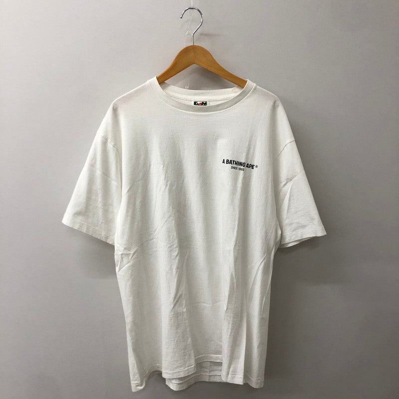 【中古品】【メンズ】 A BATHING APE アベイシングエイプ 22SS CLASSICLOGO TEE #1 001TEI301072M クラシック ロゴ Tシャツ 半袖 トップス 142-250721-yo-09-tei サイズ：2XL カラー：ホワイト 万代Net店