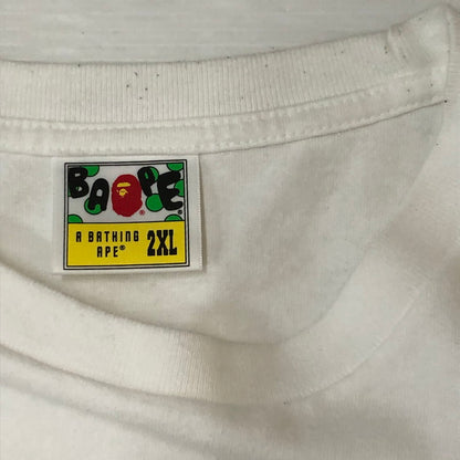 【中古品】【メンズ】 A BATHING APE アベイシングエイプ 22SS CLASSICLOGO TEE #1 001TEI301072M クラシック ロゴ Tシャツ 半袖 トップス 142-250721-yo-09-tei サイズ：2XL カラー：ホワイト 万代Net店