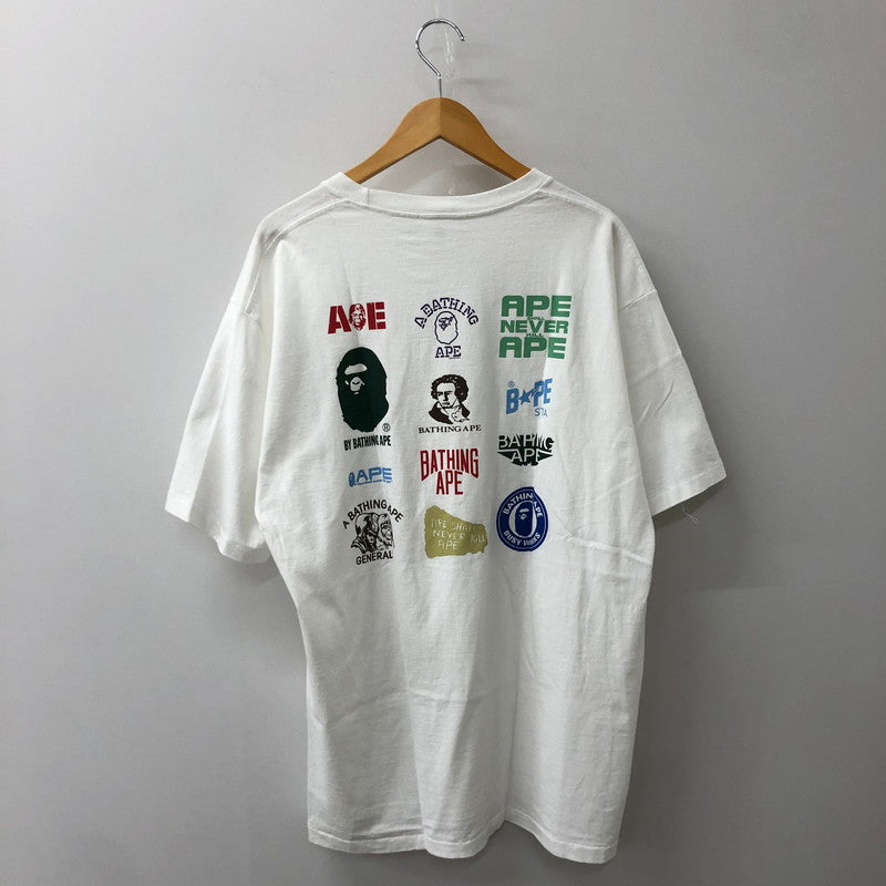 【中古品】【メンズ】 A BATHING APE アベイシングエイプ 22SS CLASSICLOGO TEE #1 001TEI301072M クラシック ロゴ Tシャツ 半袖 トップス 142-250721-yo-09-tei サイズ：2XL カラー：ホワイト 万代Net店