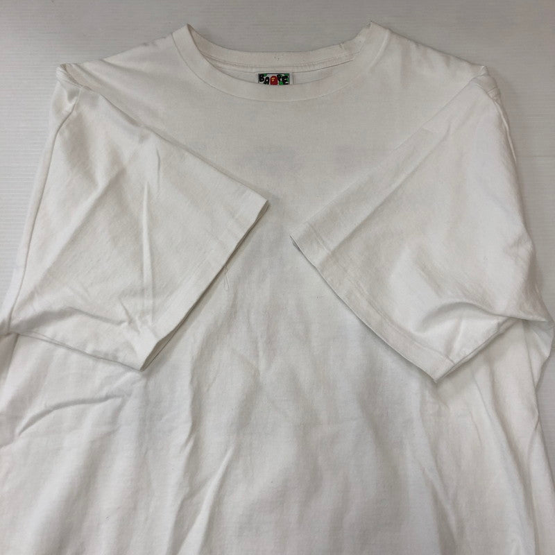 【中古品】【メンズ】 A BATHING APE アベイシングエイプ 22SS CLASSICLOGO TEE #1 001TEI301072M クラシック ロゴ Tシャツ 半袖 トップス 142-250721-yo-09-tei サイズ：2XL カラー：ホワイト 万代Net店