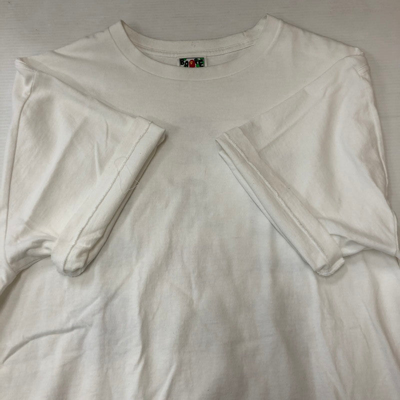 【中古品】【メンズ】 A BATHING APE アベイシングエイプ 22SS CLASSICLOGO TEE #1 001TEI301072M クラシック ロゴ Tシャツ 半袖 トップス 142-250721-yo-09-tei サイズ：2XL カラー：ホワイト 万代Net店