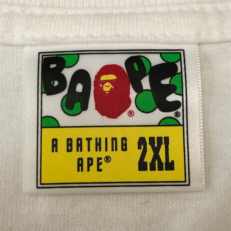 【中古品】【メンズ】 A BATHING APE アベイシングエイプ 22SS CLASSICLOGO TEE #1 001TEI301072M クラシック ロゴ Tシャツ 半袖 トップス 142-250721-yo-09-tei サイズ：2XL カラー：ホワイト 万代Net店