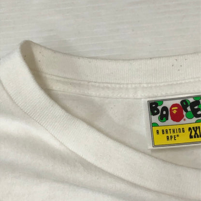 【中古品】【メンズ】 A BATHING APE アベイシングエイプ 22SS CLASSICLOGO TEE #1 001TEI301072M クラシック ロゴ Tシャツ 半袖 トップス 142-250721-yo-09-tei サイズ：2XL カラー：ホワイト 万代Net店