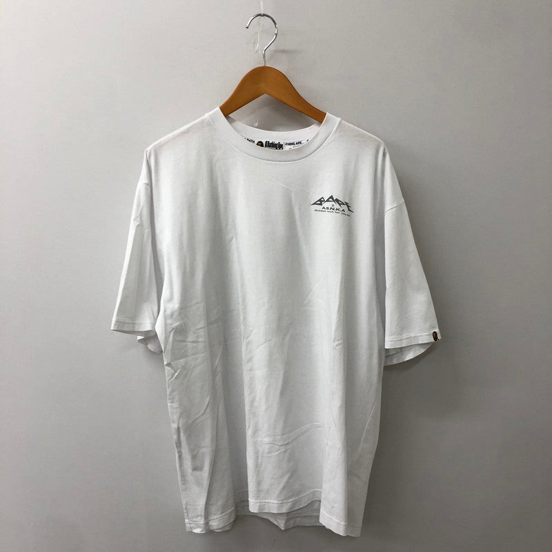 【中古品】【メンズ】 A BATHING APE アベイシングエイプ REFLECTIVE PRINT TEE 001CSJ801006M リフレクティブ プリント Tシャツ 半袖 トップス 142-250721-yo-08-tei サイズ：XL カラー：ホワイト 万代Net店
