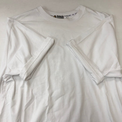 【中古品】【メンズ】 A BATHING APE アベイシングエイプ REFLECTIVE PRINT TEE 001CSJ801006M リフレクティブ プリント Tシャツ 半袖 トップス 142-250721-yo-08-tei サイズ：XL カラー：ホワイト 万代Net店