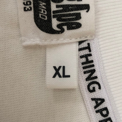 【中古品】【メンズ】 A BATHING APE アベイシングエイプ REFLECTIVE PRINT TEE 001CSJ801006M リフレクティブ プリント Tシャツ 半袖 トップス 142-250721-yo-08-tei サイズ：XL カラー：ホワイト 万代Net店