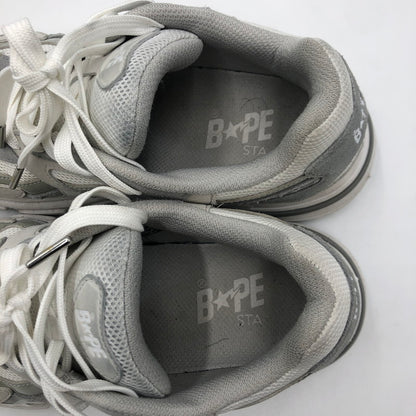 【現状渡し品】【メンズ】 A BATHING APE アベイシングエイプ SHARK STA #1 M191323 シャークスタ スニーカー 靴 162-250727-KS-14-tei カラー：WHITE 万代Net店