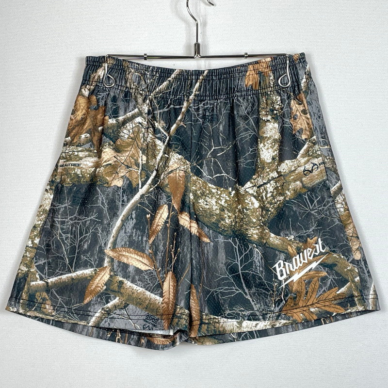 【中古品】【メンズ】 BRAVEST STUDIOS ブレイベスト スタジオ REALTHREE MESH SHORTS リアルツリー メッシュ ショーツ ボトムス 短パン 152-260801-sa-15-tei サイズ：L カラー：リアルTREE 万代Net店