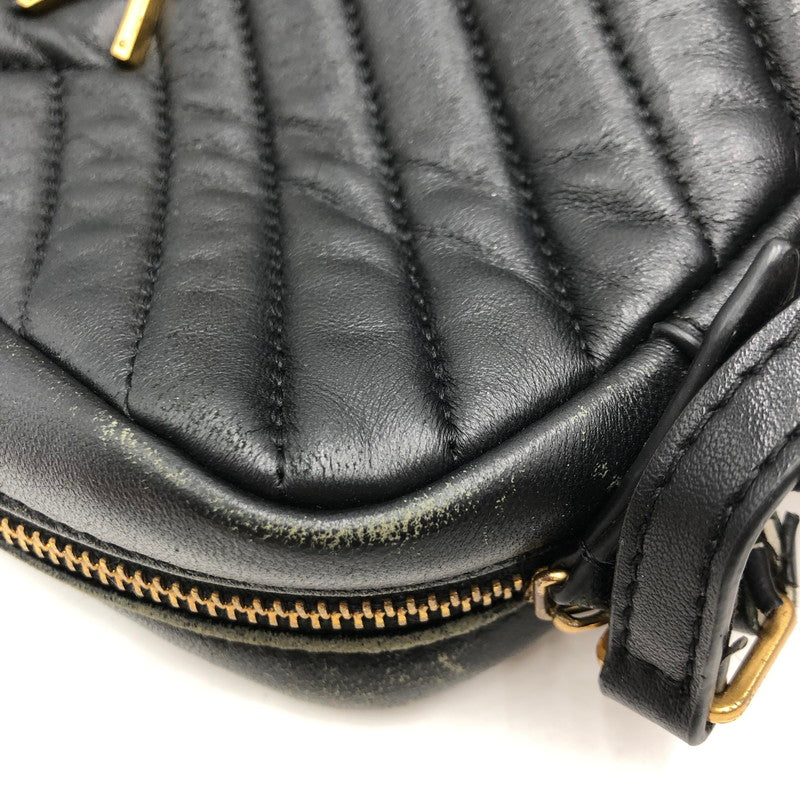【現状渡し品】【レディース】 SAINT LAURENT PARIS サンローランパリ ルー カメラバッグ キルティング ショルダーバッグ 574494 カバン 188-250806-KS-23-tei カラー：ブラック 万代Net店