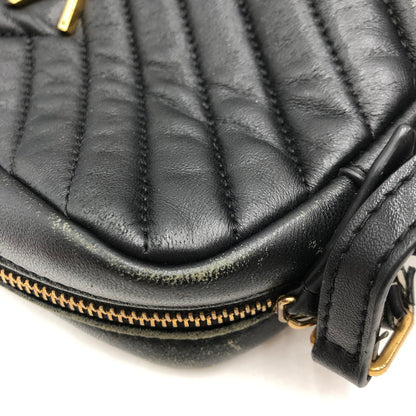 【現状渡し品】【レディース】 SAINT LAURENT PARIS サンローランパリ ルー カメラバッグ キルティング ショルダーバッグ 574494 カバン 188-250806-KS-23-tei カラー：ブラック 万代Net店