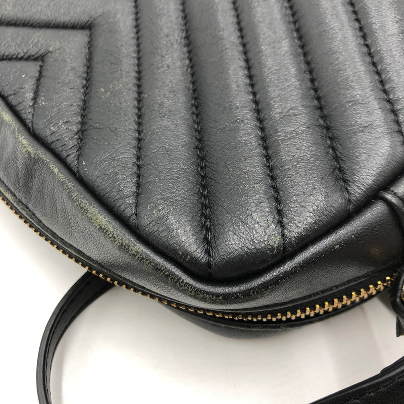 【現状渡し品】【レディース】 SAINT LAURENT PARIS サンローランパリ ルー カメラバッグ キルティング ショルダーバッグ 574494 カバン 188-250806-KS-23-tei カラー：ブラック 万代Net店