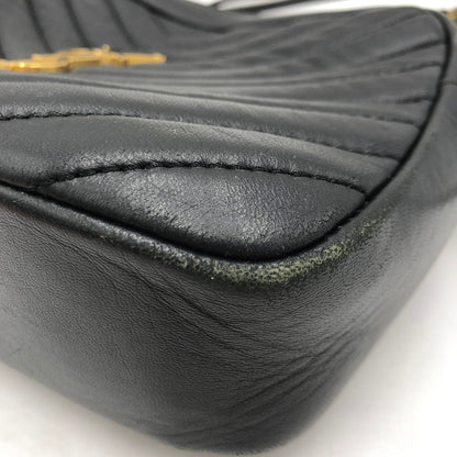 【現状渡し品】【レディース】 SAINT LAURENT PARIS サンローランパリ ルー カメラバッグ キルティング ショルダーバッグ 574494 カバン 188-250806-KS-23-tei カラー：ブラック 万代Net店