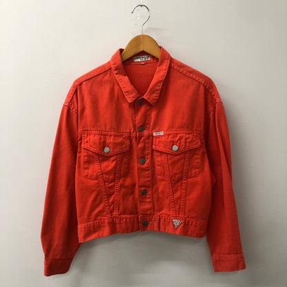 【中古品】【メンズ】 GEORGES MARCIANO FOR GUESS ジョージス マルシアーノ フォア ゲス 90’s DENIM JACKET 40849 90年代 デニム ジャケット ライトアウター 145-250721-yo-19-tei サイズ：L カラー：オレンジ 万代Net店