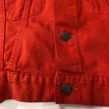 【中古品】【メンズ】 GEORGES MARCIANO FOR GUESS ジョージス マルシアーノ フォア ゲス 90’s DENIM JACKET 40849 90年代 デニム ジャケット ライトアウター 145-250721-yo-19-tei サイズ：L カラー：オレンジ 万代Net店