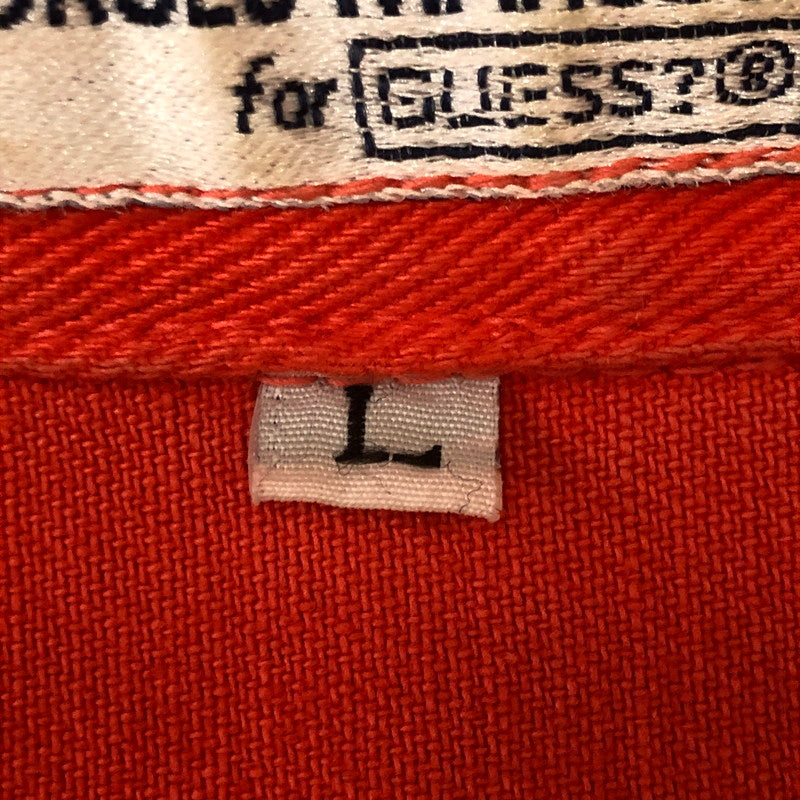 【中古品】【メンズ】 GEORGES MARCIANO FOR GUESS ジョージス マルシアーノ フォア ゲス 90’s DENIM JACKET 40849 90年代 デニム ジャケット ライトアウター 145-250721-yo-19-tei サイズ：L カラー：オレンジ 万代Net店
