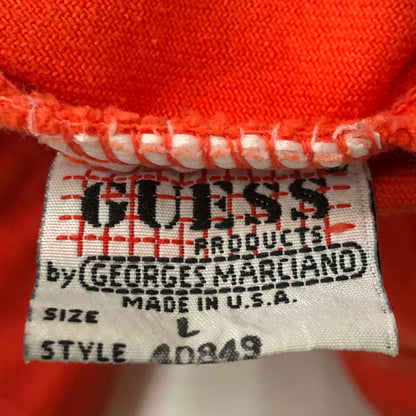 【中古品】【メンズ】 GEORGES MARCIANO FOR GUESS ジョージス マルシアーノ フォア ゲス 90’s DENIM JACKET 40849 90年代 デニム ジャケット ライトアウター 145-250721-yo-19-tei サイズ：L カラー：オレンジ 万代Net店