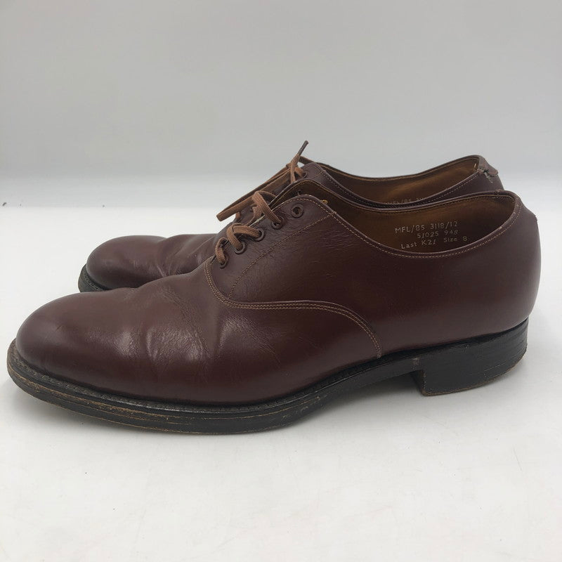 【ジャンク品】【メンズ】 MARVELFAIRS マーベルフェアーズ PLAIN TOE SHOES プレーン トゥ シューズ 靴 164-251215-ks-13-tei サイズ：8 カラー：ブラウン 万代Net店