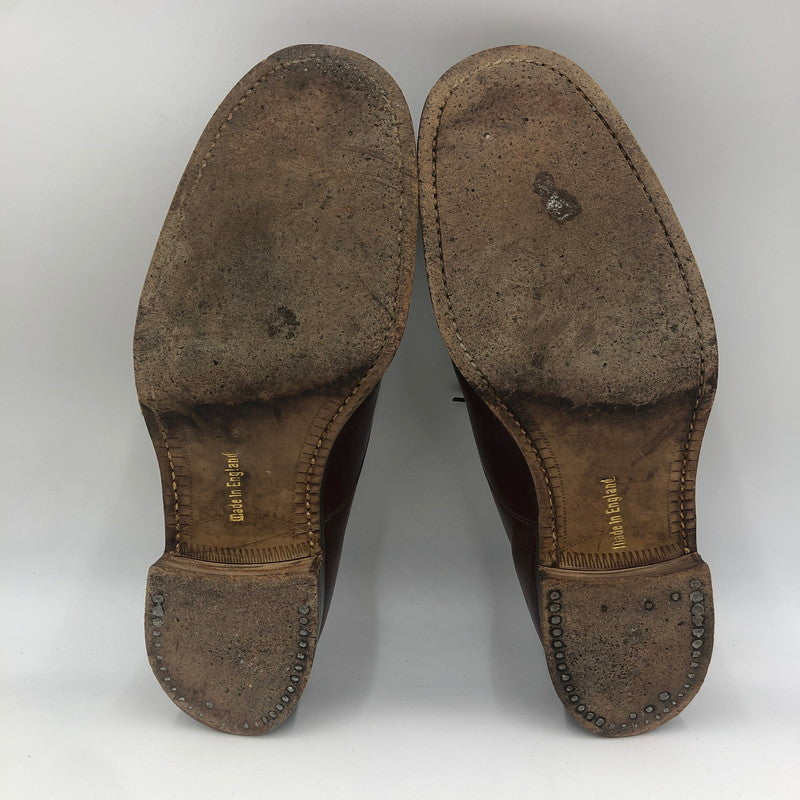 【ジャンク品】【メンズ】 MARVELFAIRS マーベルフェアーズ PLAIN TOE SHOES プレーン トゥ シューズ 靴 164-251215-ks-13-tei サイズ：8 カラー：ブラウン 万代Net店