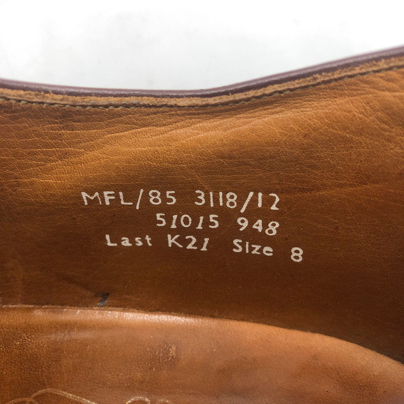 【ジャンク品】【メンズ】 MARVELFAIRS マーベルフェアーズ PLAIN TOE SHOES プレーン トゥ シューズ 靴 164-251215-ks-13-tei サイズ：8 カラー：ブラウン 万代Net店