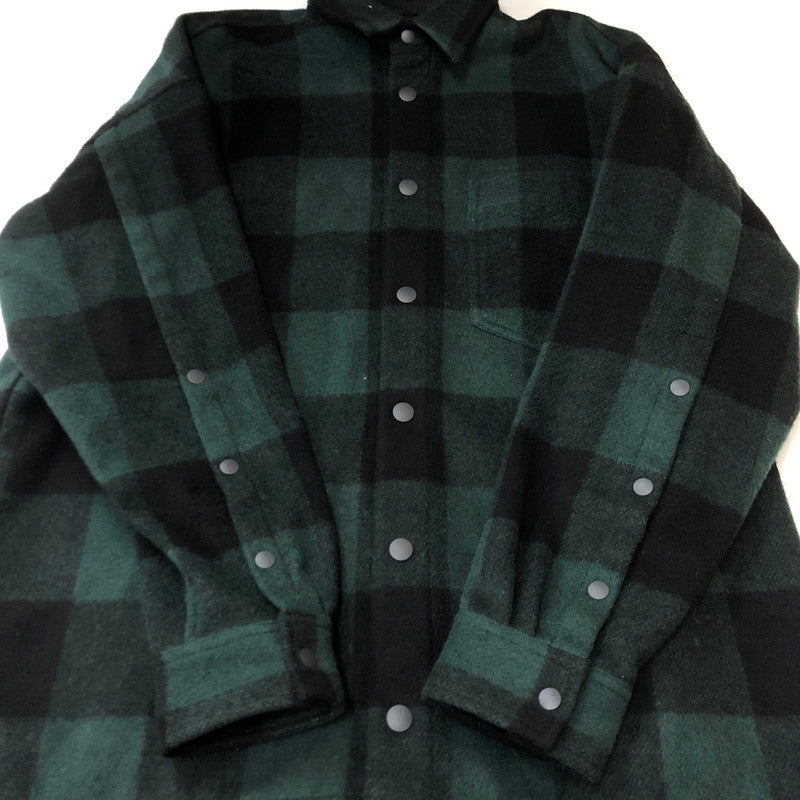 【中古品】【メンズ】 LIBERAL ARTS リベラルアーツ WOOL CHECK L/S SHIRT LA-SH-03 ウール チェック ロングスリーブ シャツ 長袖 トップス 140-250721-yo-01-tei サイズ：F カラー：グリーン 万代Net店