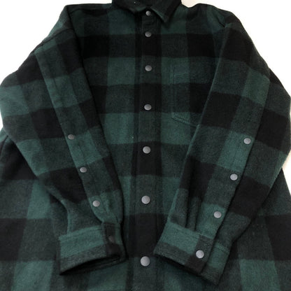 【中古品】【メンズ】 LIBERAL ARTS リベラルアーツ WOOL CHECK L/S SHIRT LA-SH-03 ウール チェック ロングスリーブ シャツ 長袖 トップス 140-250721-yo-01-tei サイズ：F カラー：グリーン 万代Net店