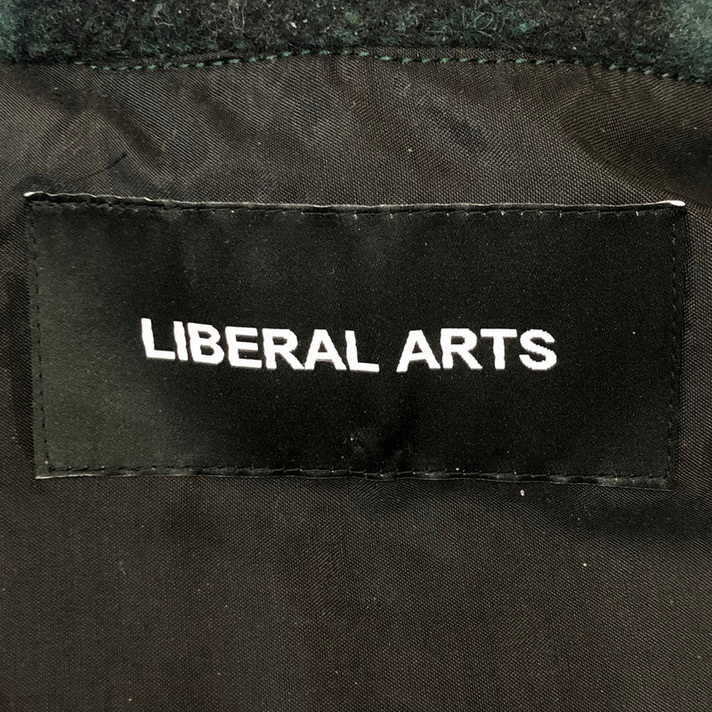 【中古品】【メンズ】 LIBERAL ARTS リベラルアーツ WOOL CHECK L/S SHIRT LA-SH-03 ウール チェック ロングスリーブ シャツ 長袖 トップス 140-250721-yo-01-tei サイズ：F カラー：グリーン 万代Net店