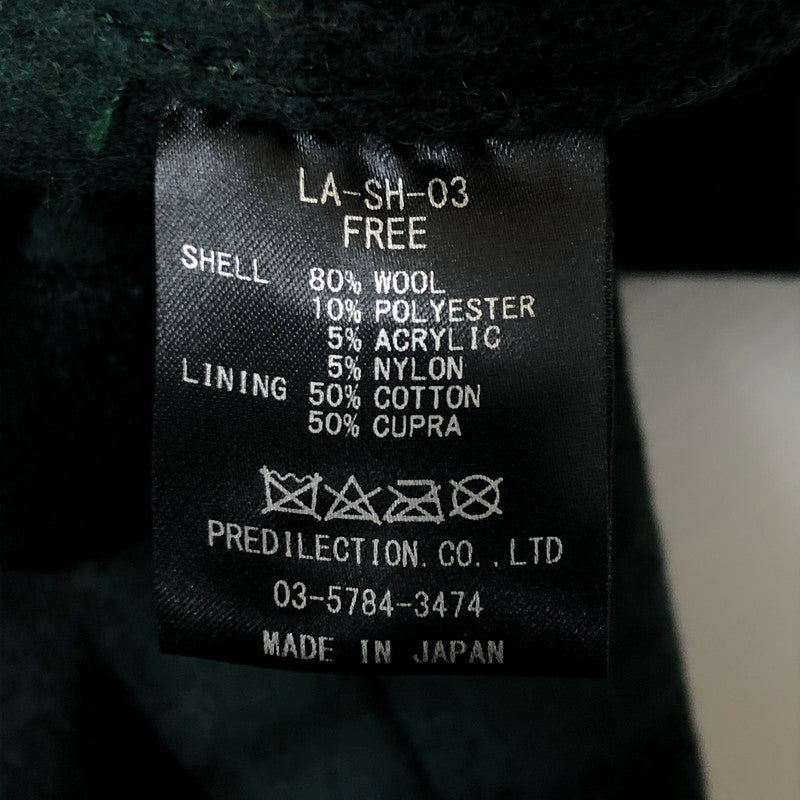 【中古品】【メンズ】 LIBERAL ARTS リベラルアーツ WOOL CHECK L/S SHIRT LA-SH-03 ウール チェック ロングスリーブ シャツ 長袖 トップス 140-250721-yo-01-tei サイズ：F カラー：グリーン 万代Net店