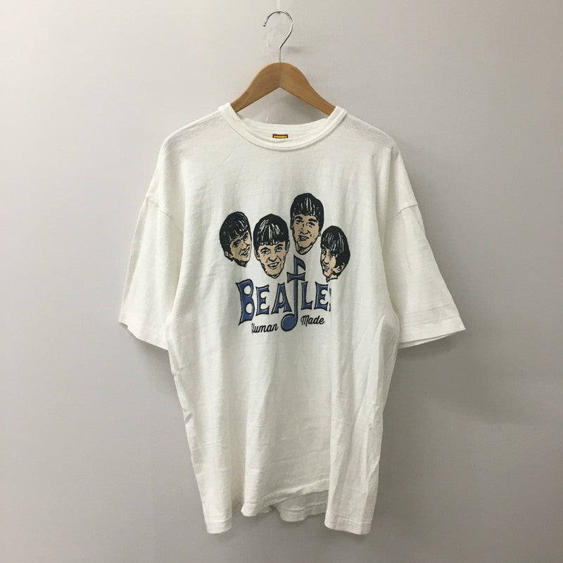 【中古品】【メンズ】 HUMAN MADE ヒューマンメイド 23AW BEATLES PRINT T-SHIRT ビートルズ プリント Tシャツ 半袖 トップス 142-250718-ks-11-fuz サイズ：2XL カラー：ホワイト 万代Net店