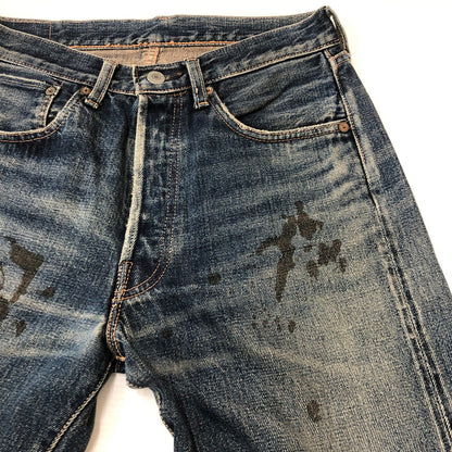 【現状渡し品】【メンズ】 LEVI'S VINTAGE CLOTHING リーバイスビンテージクロージング 501XX STRAIGHT DENIM PANTS 55501 J09A J08789 1102 ストレート デニムパンツ ボトムス ジーンズ 55年復刻 156-250726-yo-21-tei サイズ：W30 カラー：インディゴ 万代Net店