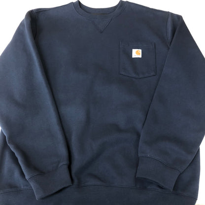【中古美品】【メンズ】 Carhartt カーハート LOOSE FIT MID WEIGHT CREWNECK TS3852-M ルーズフィット ミッドウエイト クルーネック トップス トレーナー スウェット 145-251126-ks-23-tei サイズ：L カラー：ネイビー 万代Net店