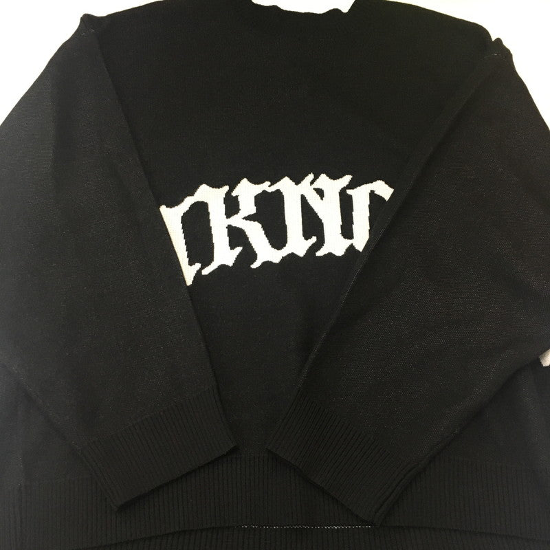 【中古美品】【メンズ】 UNKNOWN LONDON アンノウン ロンドン × HCW ヘブンキャットウェイト SKELETON KNIT SWEATER スケルトン ニット セーター トップス 142-250718-KS-12-tei サイズ：L カラー：ブラック 万代Net店