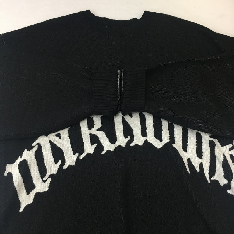 【中古美品】【メンズ】 UNKNOWN LONDON アンノウン ロンドン × HCW ヘブンキャットウェイト SKELETON KNIT SWEATER スケルトン ニット セーター トップス 142-250718-KS-12-tei サイズ：L カラー：ブラック 万代Net店
