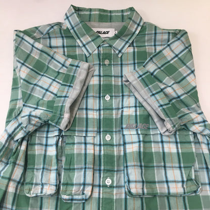 【中古品】【メンズ】 PALACE パレス 23SS CARGO POCKET SHIRT MOJITO P24SHT023 カーゴ ポケット シャツ 半袖 トップス 142-250718-KS-07-tei サイズ：M カラー：Mojito 万代Net店