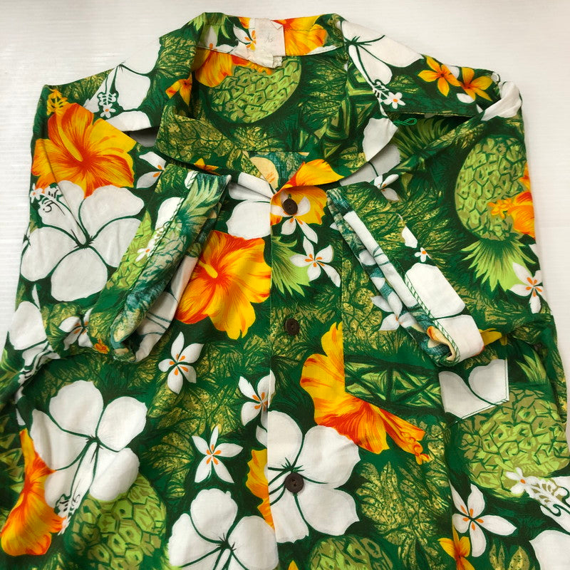 【中古品】【メンズ】 UNKNOWN 70's ROYAL HAWAIIAN SHIRT VINTAGE 70年代 ロイヤル ハワイアンシャツ 半袖 トップス アロハシャツ ヴィンテージ 145-250720-kk-23-tei サイズ：S カラー：グリーン 万代Net店