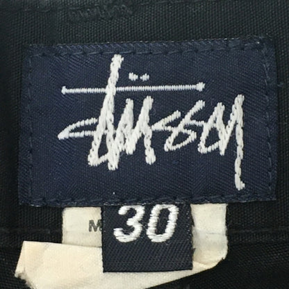 【中古品】【メンズ】 STUSSY ステューシー 90's SHORT PANTS 90年代 ボトムス ショートパンツ ショーツ ハーフパンツ USA製 紺タグ 153-250718-KS-22-tei サイズ：30 カラー：ブラック 万代Net店