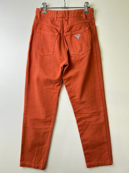 【現状渡し品】【メンズ】 GUESS BY GEORGES MARCIANO ゲス バイ ジョージズ マルシアーノ DENIM PANTS デニムパンツ ボトムス 156-261002-AS-19-hon サイズ：28 カラー：オレンジ 万代Net店