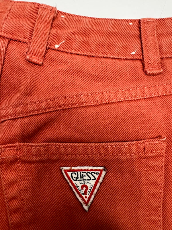【現状渡し品】【メンズ】 GUESS BY GEORGES MARCIANO ゲス バイ ジョージズ マルシアーノ DENIM PANTS デニムパンツ ボトムス 156-261002-AS-19-hon サイズ：28 カラー：オレンジ 万代Net店