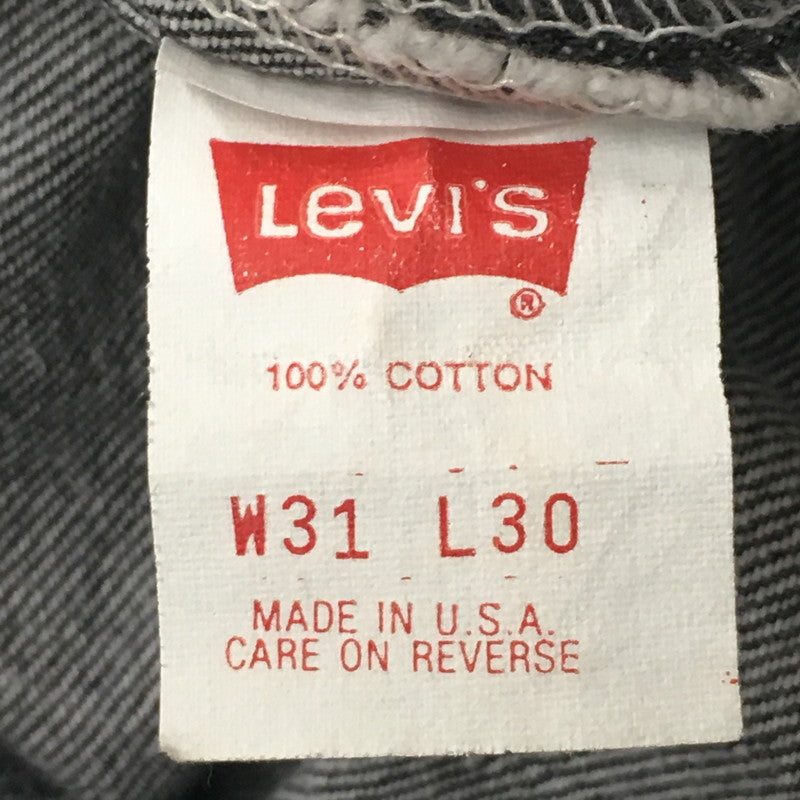 【中古品】【メンズ】 Levi's リーバイス 501 DENIM PANTS 501-0658 USA製 先染めデニムパンツ ボトムス ジーンズ ボタン裏 刻印853 156-250718-KS-27-tei サイズ：W31L30 カラー：ブラック 万代Net店