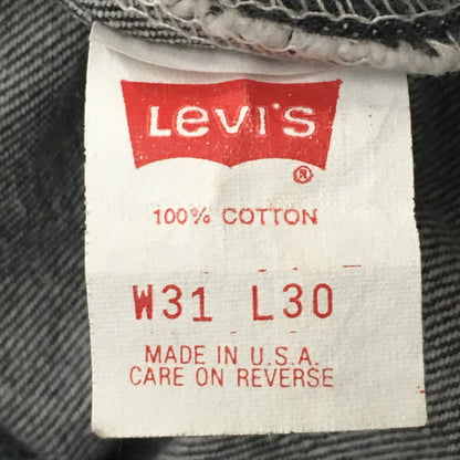 【中古品】【メンズ】 Levi's リーバイス 501 DENIM PANTS 501-0658 USA製 先染めデニムパンツ ボトムス ジーンズ ボタン裏 刻印853 156-250718-KS-27-tei サイズ：W31L30 カラー：ブラック 万代Net店