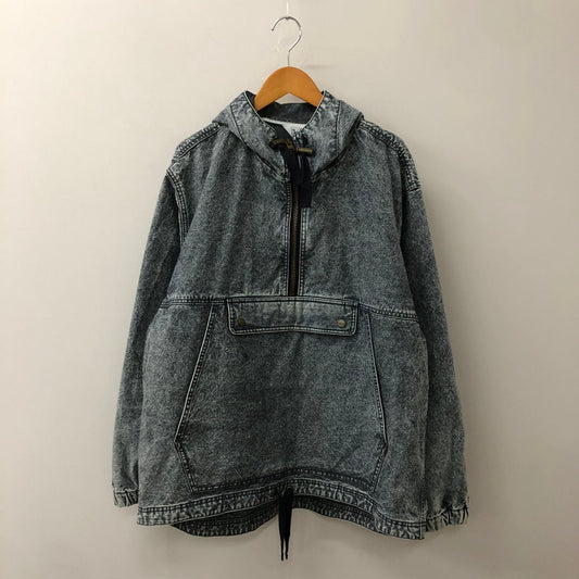 【中古品】【メンズ】 WOOLRICH ウールリッチ CORDURA DUCK ANORAK WJOU0158 コーデュラ ダック アノラック ライトアウター ジャケット 144-250720-kk-13-tei サイズ：L カラー：ケミカルウォッシュ インディゴブラック 万代Net店