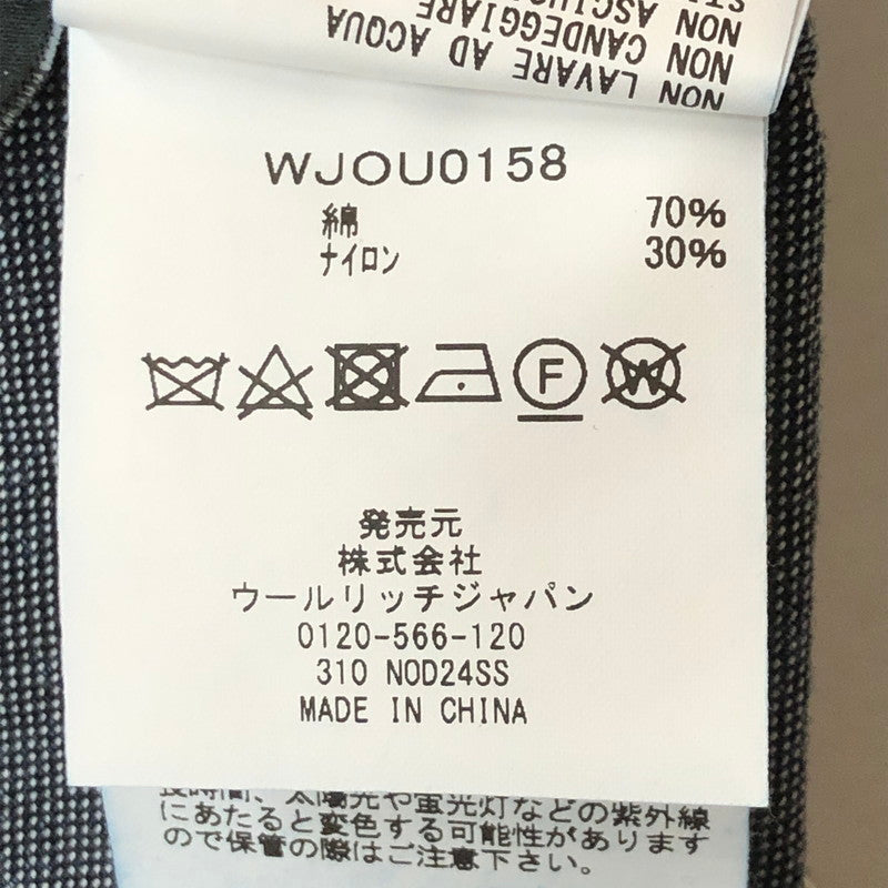 【中古品】【メンズ】 WOOLRICH ウールリッチ CORDURA DUCK ANORAK WJOU0158 コーデュラ ダック アノラック ライトアウター ジャケット 144-250720-kk-13-tei サイズ：L カラー：ケミカルウォッシュ インディゴブラック 万代Net店